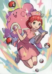 【中古】ポスター [単品] A3ポスター Aセット ポケモンセンターのお姉さん＆ハピナス 「ポケットモンスター ポケモンマスターズEX」 海外ポケモンセンター限定