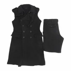 COMME des GARCONS HOMME PLUS コムデギャルソンオムプリュス AD2011 PI-J041  PI-P032 ハニカムキルティング ノースリーブトレンチコート ショートパンツ ハーフパンツ セットアップ ブラック系 S【中古】のサムネイル