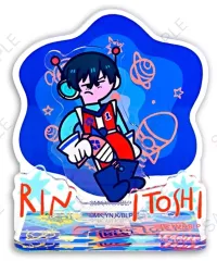 【中古】アクリルスタンド・アクリルパネル 糸師凛 水沢石鹸コラボ アクリルジオラマ 「ブルーロック」