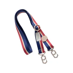 [ハミィ] iFace Hang and ショルダーストラップ (ライン/レッドネイビー)【スマホ 携帯 ネックストラップ 平紐 アイフェイス ショルダーストラップ 斜め掛け 首掛け 落下防止 おしゃれ】