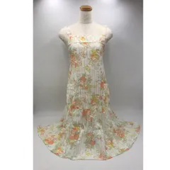 シースルー シフォン エプロン プチライフ 花柄 フェミニン エレガント