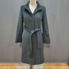 MATERIA マテリア　ノーカラーコート　38 黒 楽天市場】【24h限定10%off】コート レディース カシミヤ 100