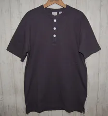 Goodwear グッドウェア USAコットン ヘビーウェイト ヘンリーネックTシャツ チャコール