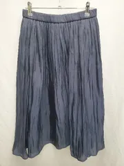 ◇ ⊂ URBAN RESEARCH Sonny Label 光沢　サテン 膝下 ギャザー スカート サイズFree ネイビー レディース P  【1410230003723】