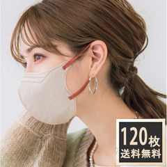 【大容量120枚】CICIBELLA　5Dマスク 立体マスク 小顔マスク バイカラー 不織布 マスク カラー 5D 立体