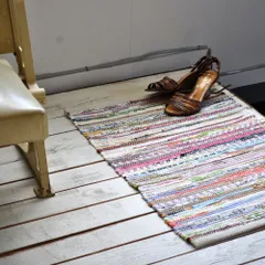 729裂織 ラグ　さきおり 古布 襤褸 古道具　アンティーク　ヴィンテージラグ 729裂織 ラグ さきおり 古布 襤褸 古道具 アンティーク ヴィンテージラグ