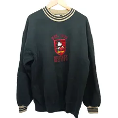 ベルバシーン 90s USA製 ヴィンテージ オールド ミッキーマウス 長袖 スウェット トレーナー L Velva Sheen ディズニー 裏起毛 メンズ