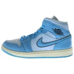 NIKE (ナイキ) WMNS AIR JORDAN 1 MID SE ウィメンズ エア ジョーダン 1 ミッドカットスニーカー ブルー US8/25.0cm DV1302-400