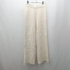 ◇ ⊇ le.coeur blanc ルクールブラン ウエストゴム ワイドパンツ サイズ38 アイボリー レディース E  【1503310011920】