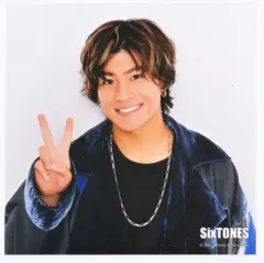 【中古】生写真(ジャニーズ) SixTONES/森本慎太郎/サイズ(89×89)/「Johnny’s Countdown 2021-2022 ジャンボうちわ」ましかくフォト