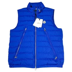 MONCLER(モンクレール) ALBYT GILET アルビート ジレ ダウン ベスト C-ZIND-22-132150 5(3XL) ブルー タグ付