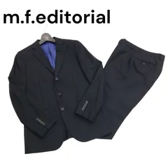 m.f.editorial タカキュー 通年 Dr.Suit★ シャドーストライプ ウォッシャブル セットアップ スーツ Sz.Y5　メンズ 黒