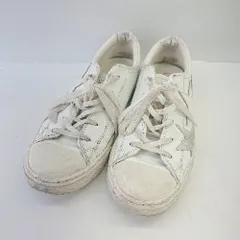 ◇ CONVERSE all star コンバース オールスター 星型ワッペン シンプル スニーカー サイズ22.5 ホワイト系 レディース E  【1404240022898】のサムネイル