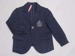 タルティーヌ エ ショコラ タルティーヌエショコラ tartine et chocolat アウトレット 子供服 男の子 100cm 長袖 ジャケット 紺 フォーマル 受験 面接 卒園式 入学式 紺 春 秋 ★4 トップス ボーイズ キッズ 【中古】