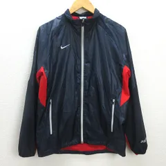 G■ナイキ/NIKE ウインドブレーカージャケット/スポーツウェア【L】紺/men's/25【中古】■のサムネイル