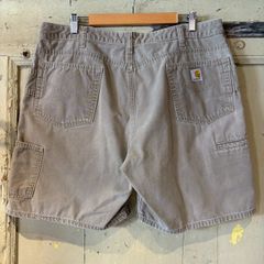 3枚カーハート ブラウン ハーフパンツ ショーツ オーバーサイズ W50