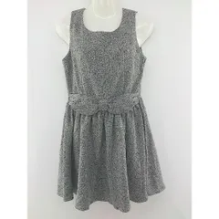 ◇ ◎ AS KNOW AS アズノゥアズ タグ付 ノースリーブ ミニ ワンピース グレー レディース  【1204210000365】