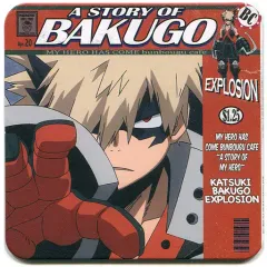 【中古】マグカップ・湯のみ 爆豪勝己 コースター 「僕のヒーローアカデミア×文房具カフェ 2020」 ドリンク注文特典