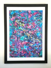 ミルキーウェイ / 抽象画 77×56㎝ B2 額縁セット 原画1点のみ