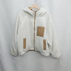 ◇ ⊇ INGNI イング リバーシブル 長袖 ジャケット サイズM オフホワイト　ブラウン系 レディース E  【1410290003053】