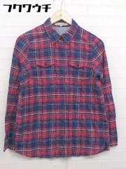 ◇ green label relaxing グリーンレーベル UNITED ARROWS チェック 長袖 シャツ サイズ40 レッド マルチ レディース  【中古】 【1108120006021】