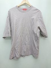 ◇ MAISON SPECIAL シンプル 無地 ゆったり 半袖 Tシャツ カットソー サイズ0 パープル系 メンズ P 