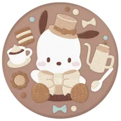 【中古】食玩 雑貨 7.ポチャッコ 「サンリオキャラクターズ 刺繍缶バッジビスケット3」