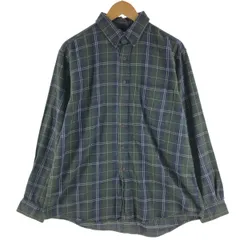 古着 エルエルビーン L.L.Bean NORTHWOODS 長袖 ボタンダウン フランネルチェックシャツ USA製 メンズL相当/eaa526672