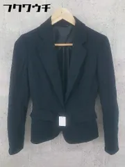 ◇ THE SUIT COMPANY she ザ スーツカンパニー 1B シングル 長袖 テーラード ジャケット サイズ36 ネイビー系 レディース 【中古】 【1002802317712】
