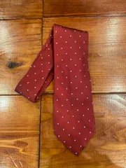 古着　ネクタイ　BROOKS BROTHERS 346  赤　ドット
