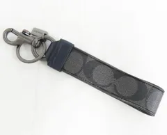 COACH コーチ シグネチャー キーリングつき キーホルダー シルバー グレー☆1004-562/ライト・JN