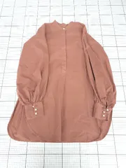 ◇ Θ Ungrid アングリッド 長袖 シャツ チュニック サイズF ブラウン系 レディース E  【1509100083375】