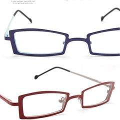 老眼鏡 新品 スリム シニアグラス レディース メンズ 男性 女性 バネ丁番 メタル ブルーライトカット 北欧スタイル 男性用 女性用 スクエアー 掛けやすい フレーム かっこいい 小さめ 小顔 めがね メガネ 度数 +1.0 +1.5 +2.0 1091