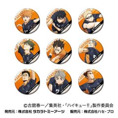 劇場版ハイキュー!! ゴミ捨て場の決戦 Vol.2 烏野高校 缶バッジ 9個入りBOX