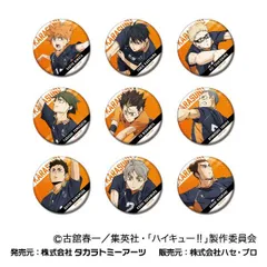 劇場版ハイキュー!! ゴミ捨て場の決戦 Vol.2 烏野高校 缶バッジ 9個入りBOX