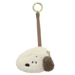 【メール便】スヌーピー ミニポーチ ボアミニポーチチャーム ノーマルフェイス ピーナッツ カミオジャパン 小物入れ キャラクター グッズ 