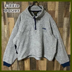 フリース ハーフジップ エディーバウアー グレー L ジャケットレディース 長袖