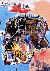 ジャン＝ミシェル・バスキア「スカル２」 A3(297㎜×420㎜）アートポスター 日本製 絵画 インテリア 壁紙
