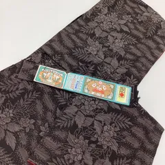 アンティーク 本場泥大島紬 まとめ売り4枚 着用可 印紙付き リメイク 本場大島紬 着物リメイク 作務衣 商標付き 可憐な赤花柄 和の