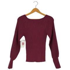 プロポーションバイボディードレッシング PROPORTION BODY DRESSING ハートネックボリュームスリーブリブニット レディース FREE 