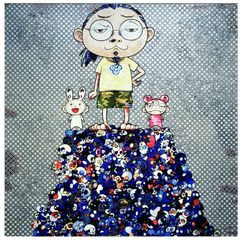 Takashi Murakami, Me, Kaikai, and Kiki Standing on the Hill of Death, ED300 Zingaro, Kaikai Kiki Poster, Art, Unopened
