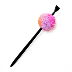 髪飾り 成人式 振袖 前撮り 袴 玉簪 玉かんざし 正絹 赤紫 オレンジ 橙色 ピンク 黒 ちりめん 鹿の子絞り 簪 小さい かわいい No.10-4869