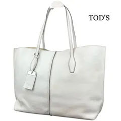 TOD’S トッズ　ジョイ　レザー　トートバッグ　ホワイト　レディース
