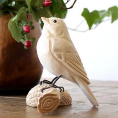 鳥 バード 置物 木 オブジェ おしゃれ かわいい 木製 ウッド 天然木 置き物 小さい アニマル 動物 木彫り インテリア