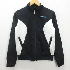 H■パラディーゾ/ PARADISO フルジップ ゴルフジャケット ウェア【M】黒/LADIES■61【中古】