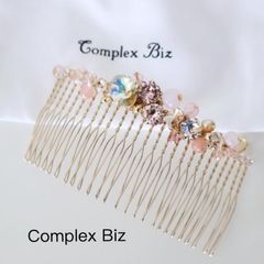 美品COMPLEX BIZタルトコームフレンチコームスワロフスキー - メルカリ