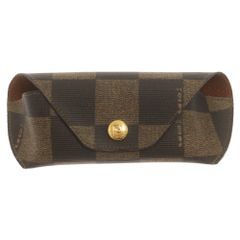 FENDI (フェンディ) eyeglass case ロゴプリント サングラスケース 眼鏡ケース UFE7951212 ブラウン