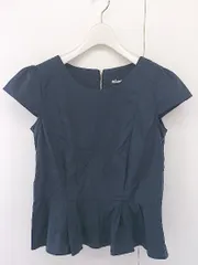 ◇ URBAN RESEARCH アーバンリサーチ フレンチスリーブ ブラウス カットソー サイズF ネイビー レディース  【中古】 【1205060000697】