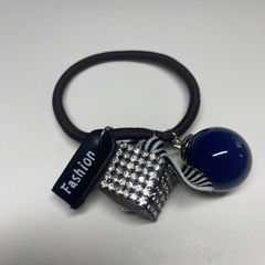 ヘアゴム　ブルー