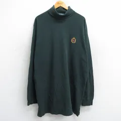 XL/古着 ラルフローレン ポロゴルフ 長袖 ブランド Tシャツ メンズ 90s ワンポイントロゴ 鹿の子 大きいサイズ ロング丈 コットン タートル